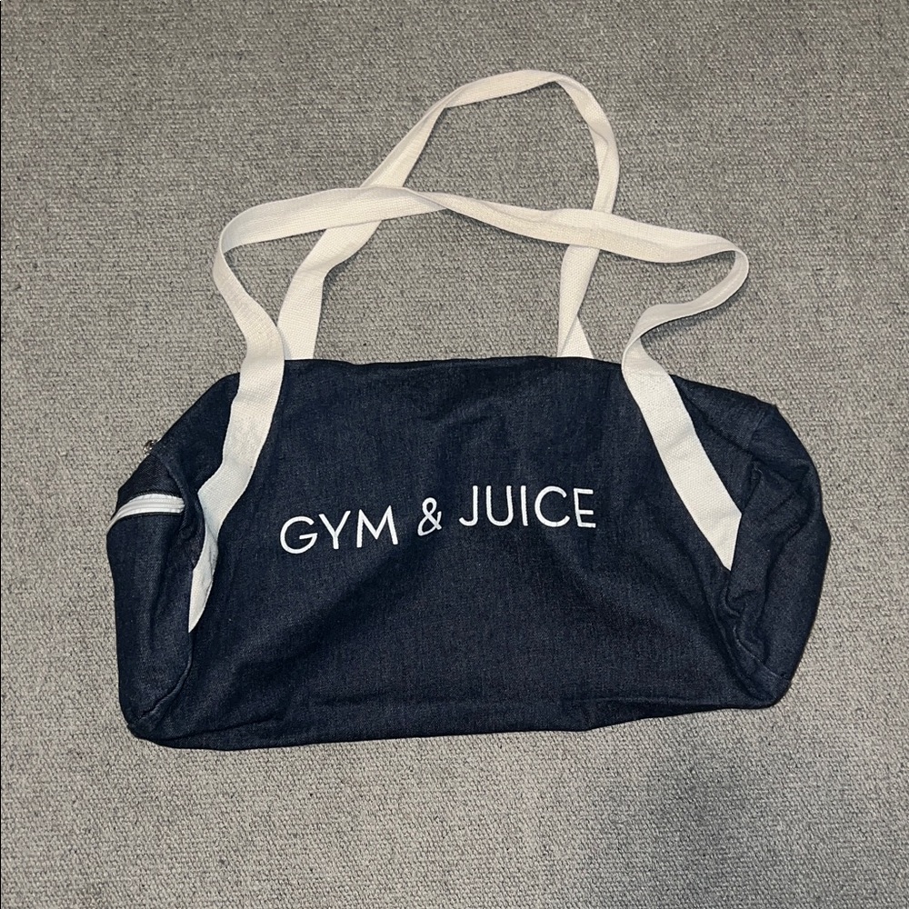 Gym & Juice Black and White Tote Bag
